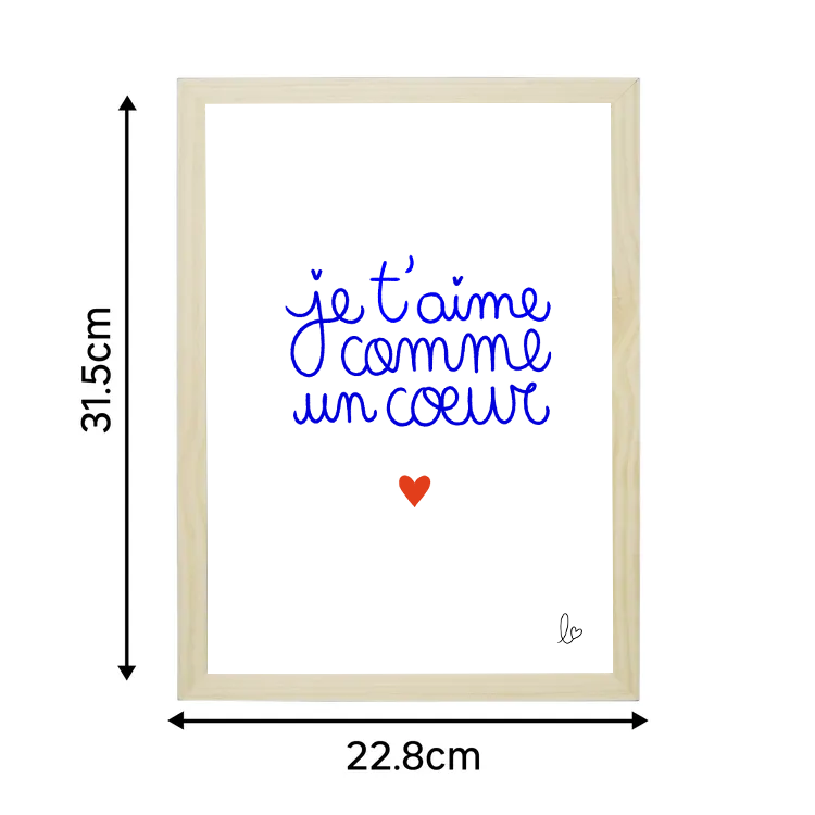 Je t'aime comme un coeur