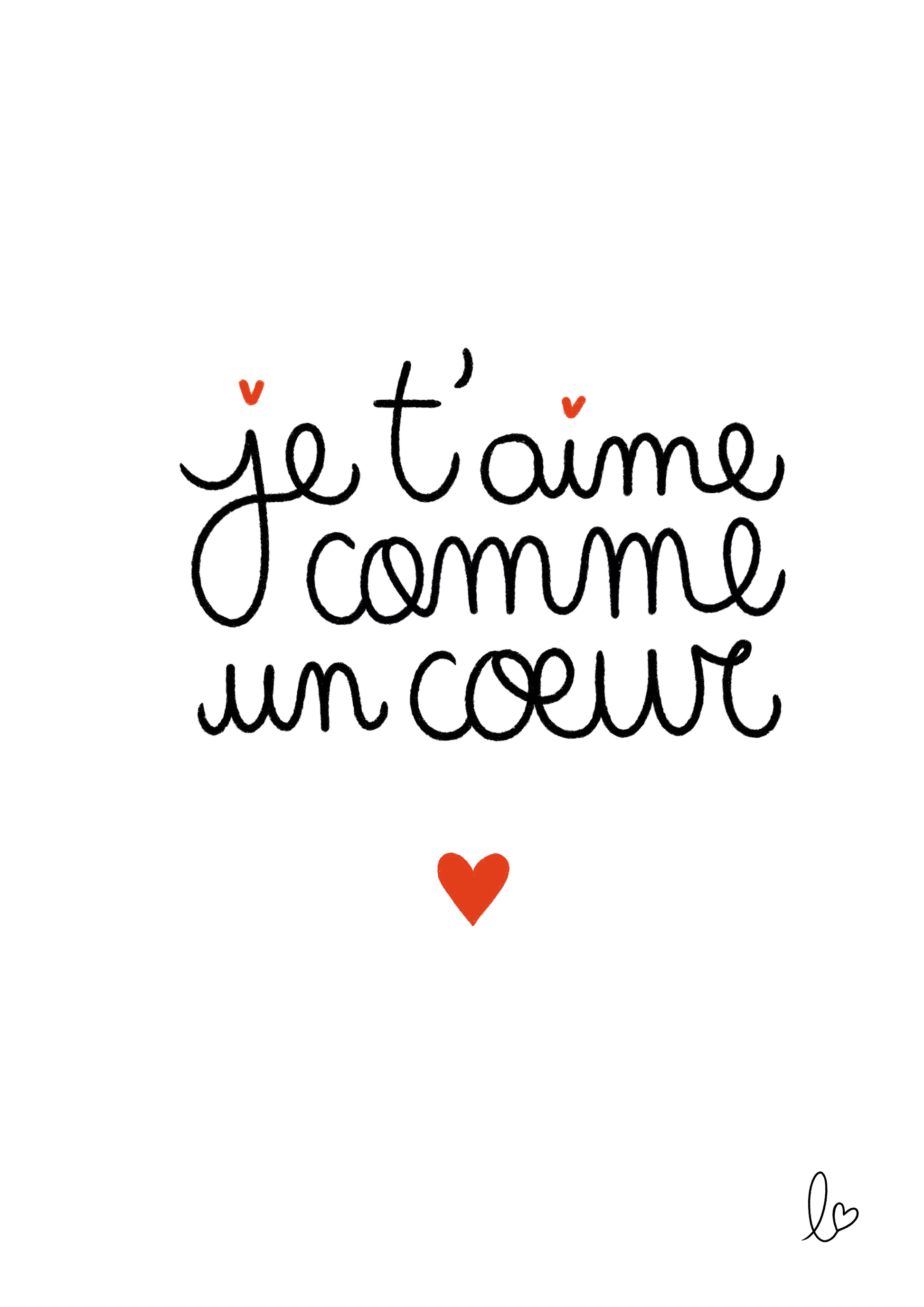 Je t'aime comme un coeur