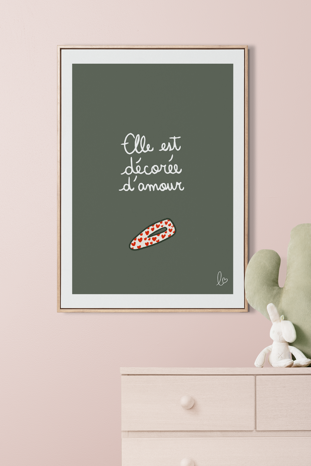 Elle est décorée d'amour